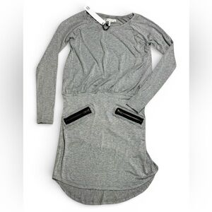 NWT House of Harlow 1960 Sadie High Low Grey Dress